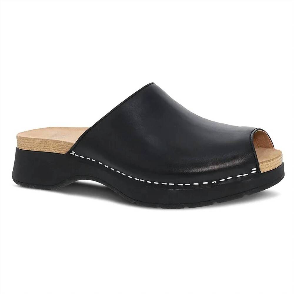 NEW DANSKO women's ravyn peep toe sandals in black